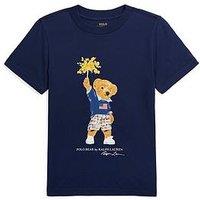 Polo Ralph Lauren Boys Short Sleeve Bear T-Shirt - Navy
