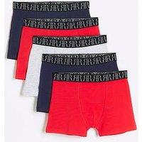 River Island Boys 5 Pack Boxer - Navy