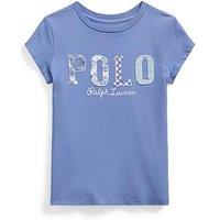 Polo Ralph Lauren Girls Short Sleeve Polo T-Shirt - Campus Blue