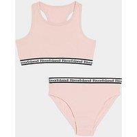 River Island Girls Ri Crop Top And Brief Set - Pink
