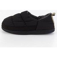 Very Man Quilted Slippers - Black