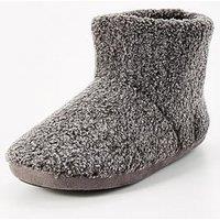 Very Man Borg Slipper Boot - Charcoal