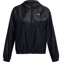 Under Armour Womens Training Sport Windbreaker Jacket- Black