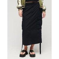 Superdry Cargo Midi Skirt - Black