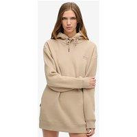 Superdry Essential Hoodie Dress - Beige