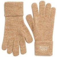 Superdry Soft Rib Knit Gloves - Brown