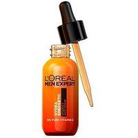 L'Oreal Paris Men Expert Loreal Men Expert Hydra Energetic 10% Pure Vitamin C Shot Serum 30Ml, For X2 Brighter, Smoother And Refreshed Skin