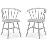 Julian Bowen Set Of 2 Modena Dining Chairs - Grey