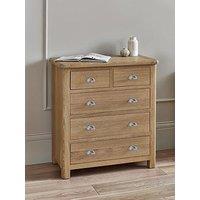 Julian Bowen Memphis Limed Oak 3 + 2 Drawer Chest