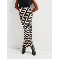 V By Very Printed Bias Cut Midi Skirt - Multi