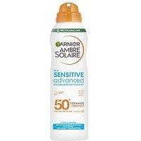 Garnier Ambre Solaire Spf 50+ Sensitive Advanced Hypoallergenic Dry Mist Sun Cream Spray 150Ml
