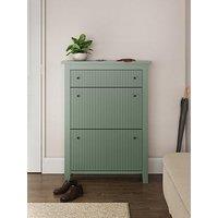 Gfw Bliss 3 Drawer Shoe Cabinet - Green