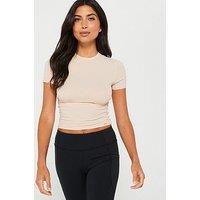 Dorina Noa Fits Everyone Short Sleeved Top - Beige