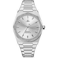 Vivienne Westwood Limehouse Ladies Quartz Watch With Silver Sunray Dial & Stainless Steel Bracelet