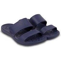 Totes Solbounce Double Strap Slide Sandals - Navy