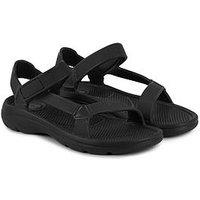 Totes Solbounce Riley Adjustable Sport Sandal - Black