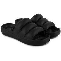 Totes Solbounce Moulded Puffy Slide - Black