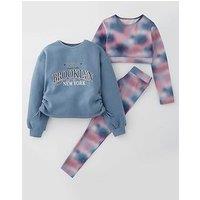 V By Very Girls 3 Piece Marble Active Set