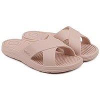 Totes Solbounce Cross Slide Sandals - Evening Sand