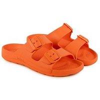Totes Solbounce Double Adjustable Buckle Slide - Orange