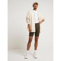 River Island High Waist Cycling Short - Khaki