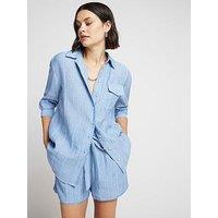 River Island Pocket Detail Shirt - Blue