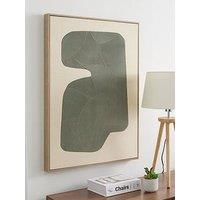 Very Home Green Abstract Canvas 80X60Cm
