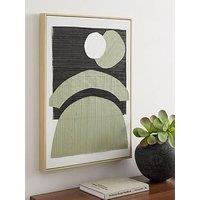 Very Home Green/Black Abstract Wall Art 70X50Cm