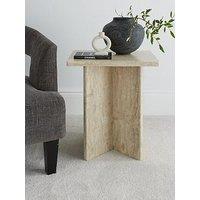 Very Home Bloc Stone Effect Side Table - Fsc Certified