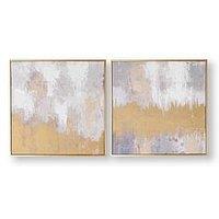 Art For The Home Laguna Mist Set Of 2 Hand-Painted Canvas Prints