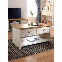 Gfw Lancaster 2 Drawer Coffee Table - Cream/Oak