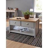 Gfw Lancaster 2 Drawer Coffee Table - Grey/Oak