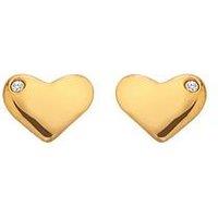 Hot Diamonds Hd X Jj Desire Stud Earrings - Gold Plated