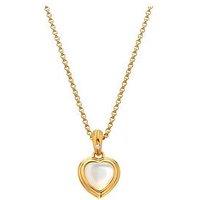 Hot Diamonds Hd X Jj Heart Pendant - Mother Of Pearl