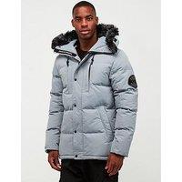 Zavetti Canada Oshawa 2.0 Padded Parka Coat - Monument - Light Grey