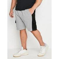 Badrhino Colourblock Jersey Cargo Shorts