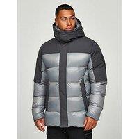 Zavetti Canada Takona Padded Parka Coat - Sharkskin - Grey