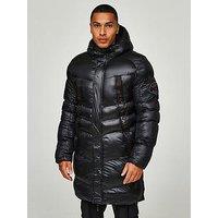 Zavetti Canada Malzini Longline Parka - Jet Black
