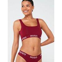 Hugo Sporty Logo Bralette - Red