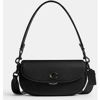 Coach Emmy 23 Glovetanned Leather Saddle Bag - Black