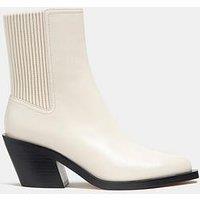 Coach Prestyn Leather Booties - White