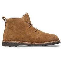 Birkenstock Uppsala Midi Suede/Shearling Lace Up Ankle Boot - Dark Tea - Brown