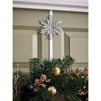 Very Home Set Of 2 Snowflake Christmas Wreath Hangers