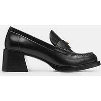 Coach Natalie Leather Loafers - Black