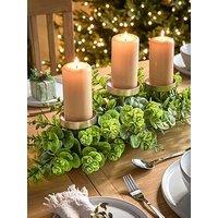 Very Home Eucalyptus Christmas Candle Holder