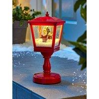 Very Home Christmas Scene Light Up Snowing Lantern With Music