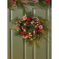 Very Home Candy Cane Christmas Wreath