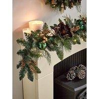 Very Home Gingerbread Pre-Lit Christmas Garland &Ndash; 6Ft