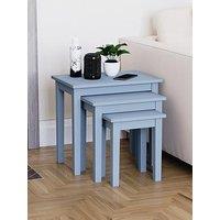 Vida Designs Yorkshire Nest Of 3 Tables - Grey