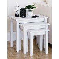 Vida Designs Yorkshire Nest Of 3 Tables - White